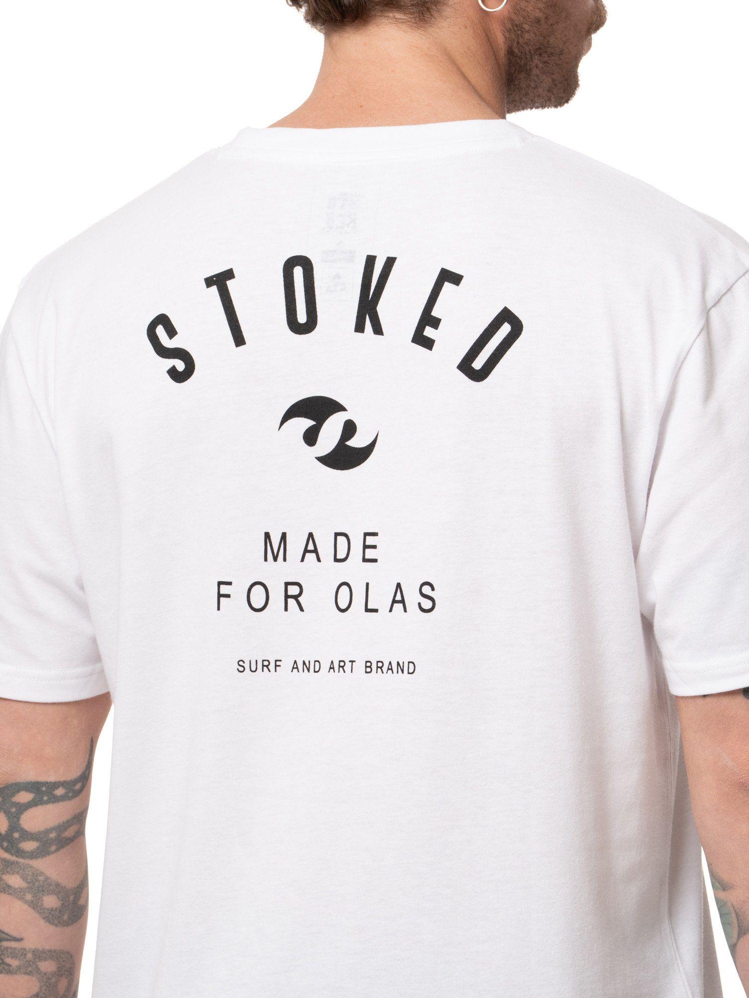 Polera Stoked Hombre Logo Blanco-4