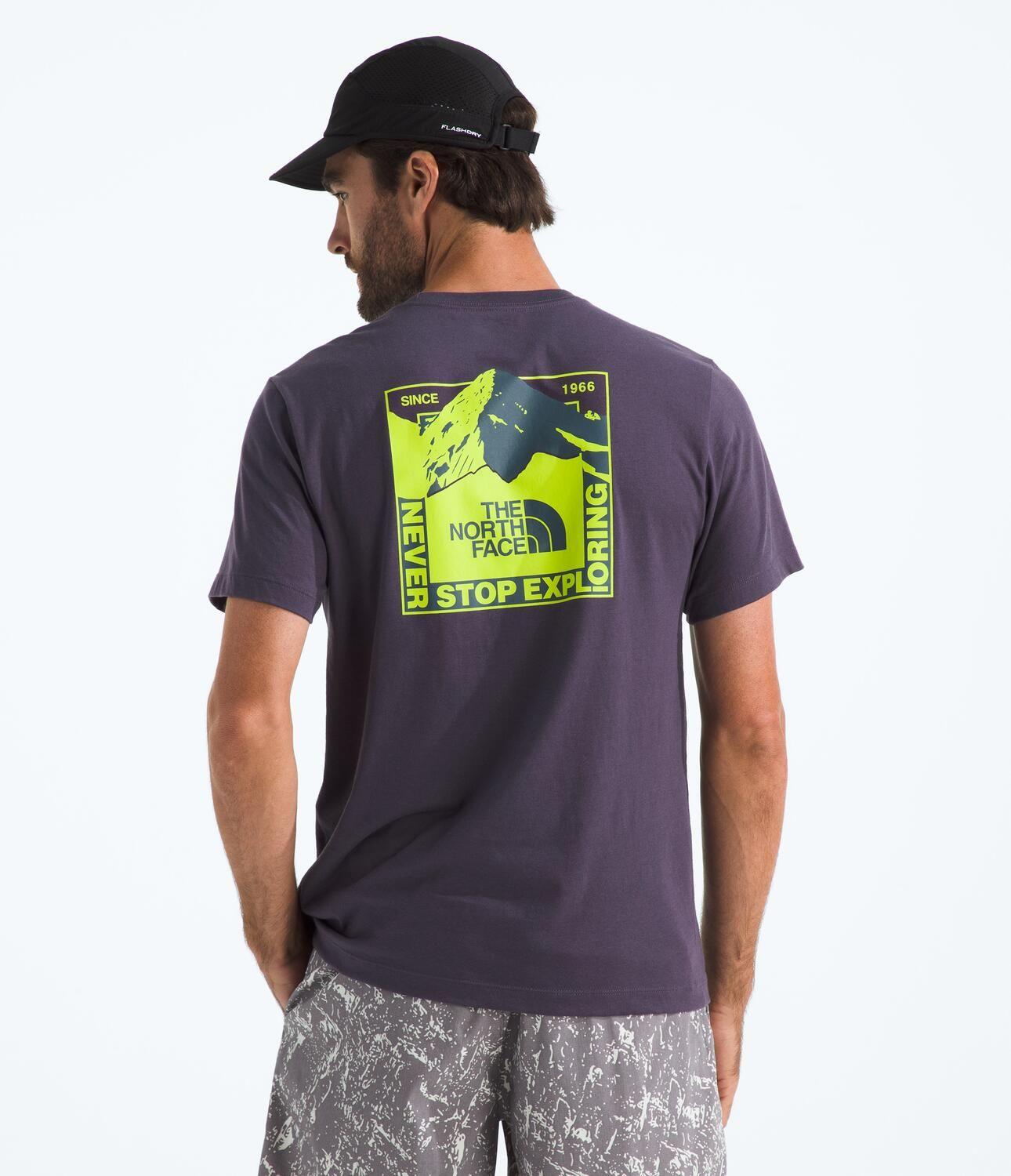 Polera Mountain Scape Regular Short Sleeve Te Hombre Morado-1