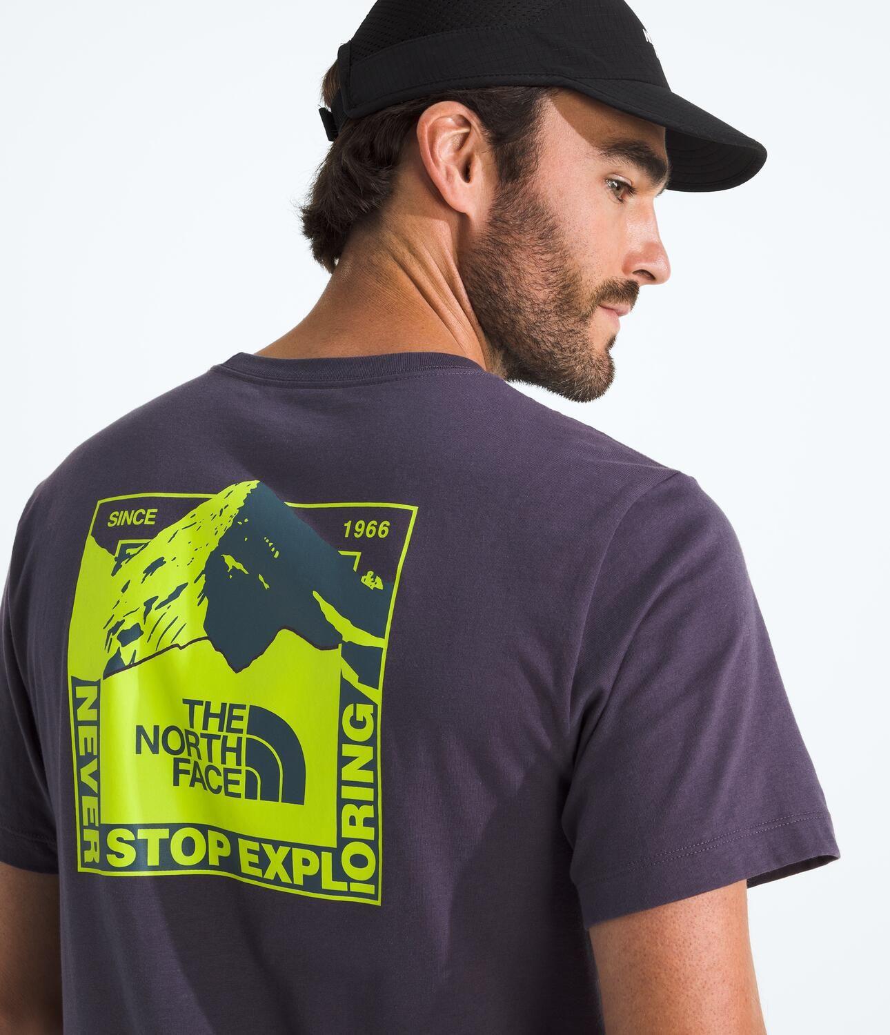 Polera Mountain Scape Regular Short Sleeve Te Hombre Morado-2