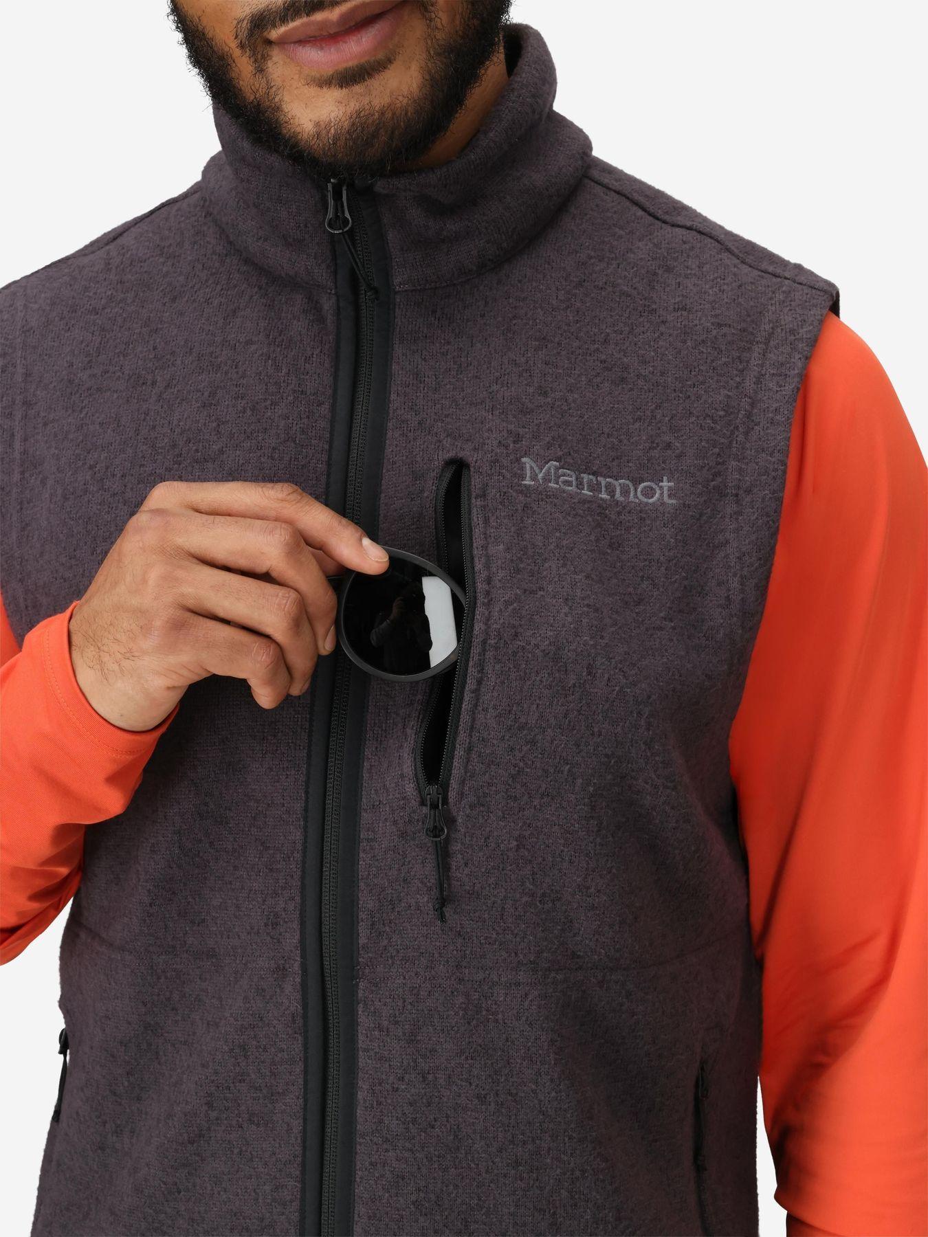 Polar Marmot Hombre Drop Line Vest Negro V25-3