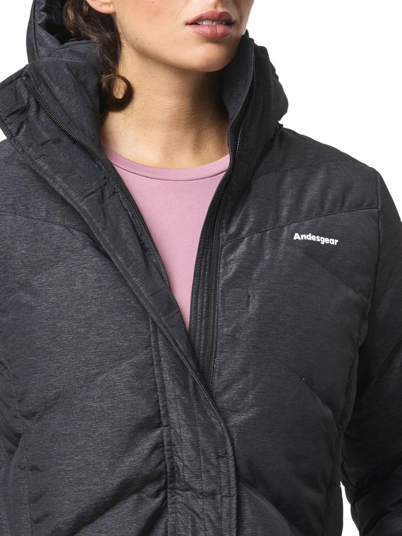 Chaqueta Andesgear Mujer Petrohué Down Negro-7