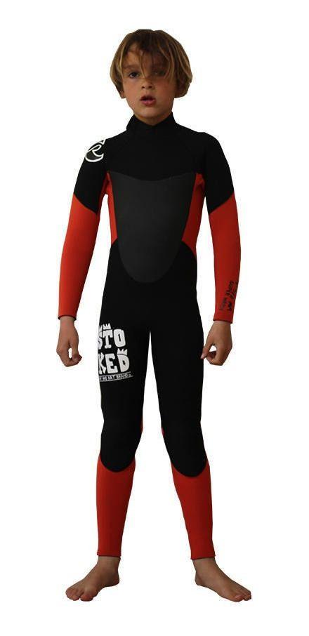 Traje Stoked Niño De Agua G2 5.4. Mm Eco Rojo-0