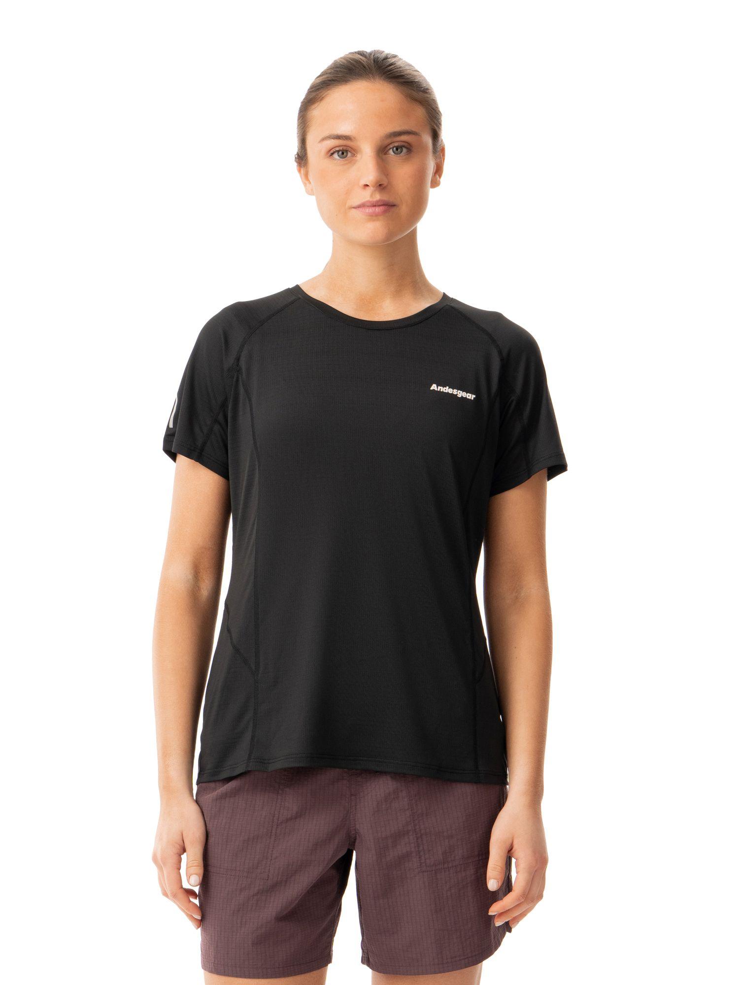 Polera Andesgear Mujer Vizcachas Ss Negro-0