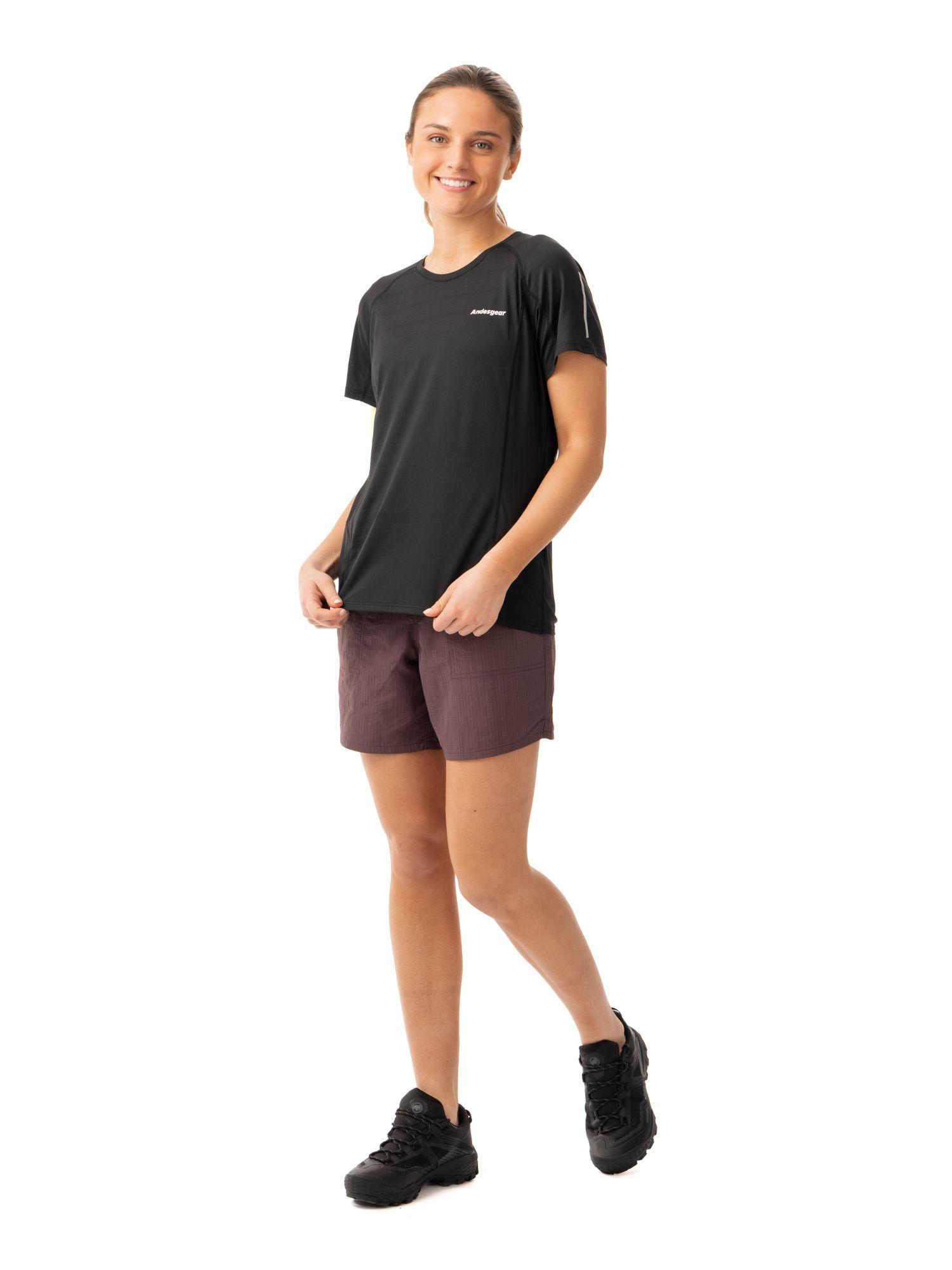 Polera Andesgear Mujer Vizcachas Ss Negro-2