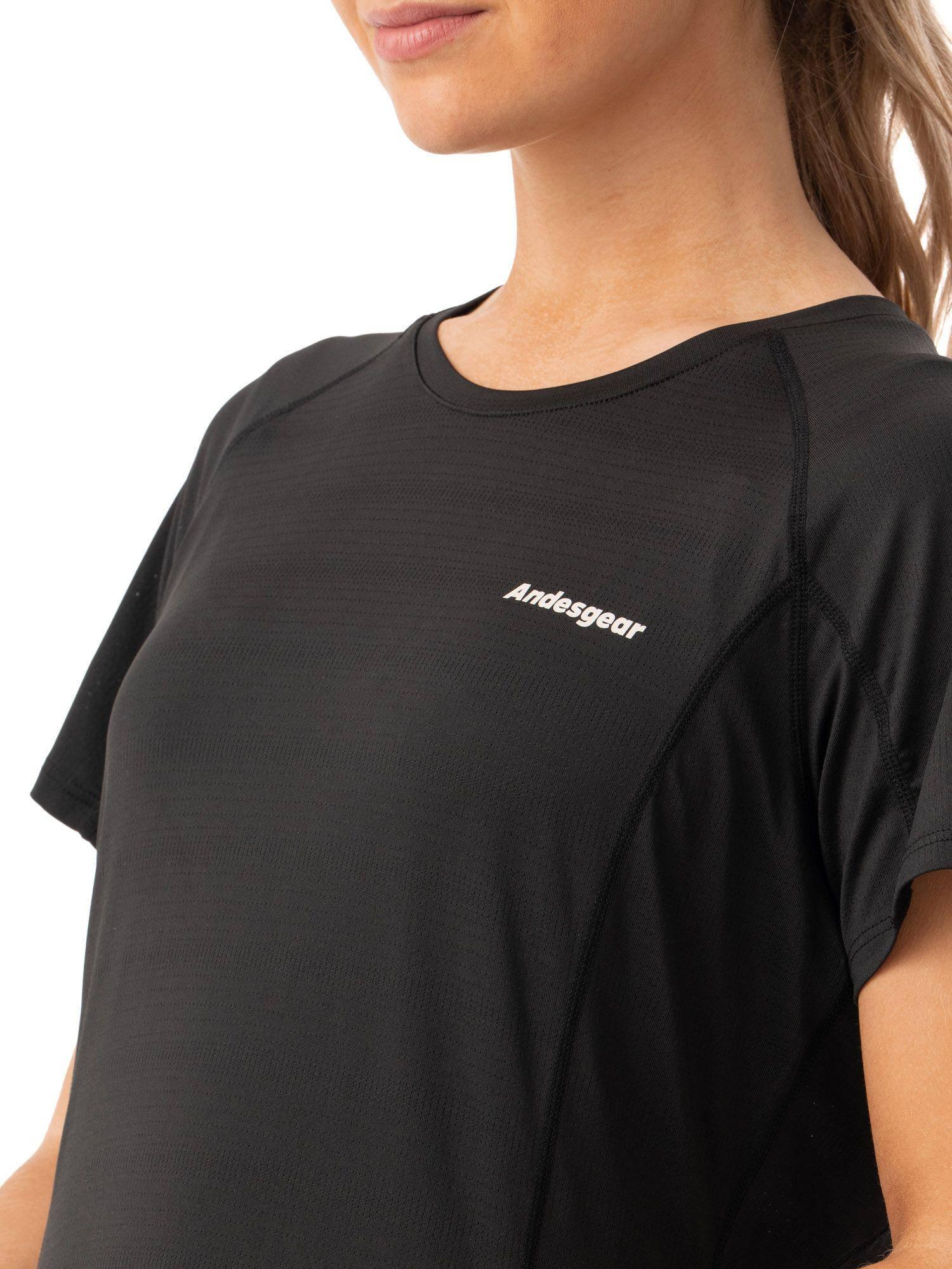 Polera Andesgear Mujer Vizcachas Ss Negro-3