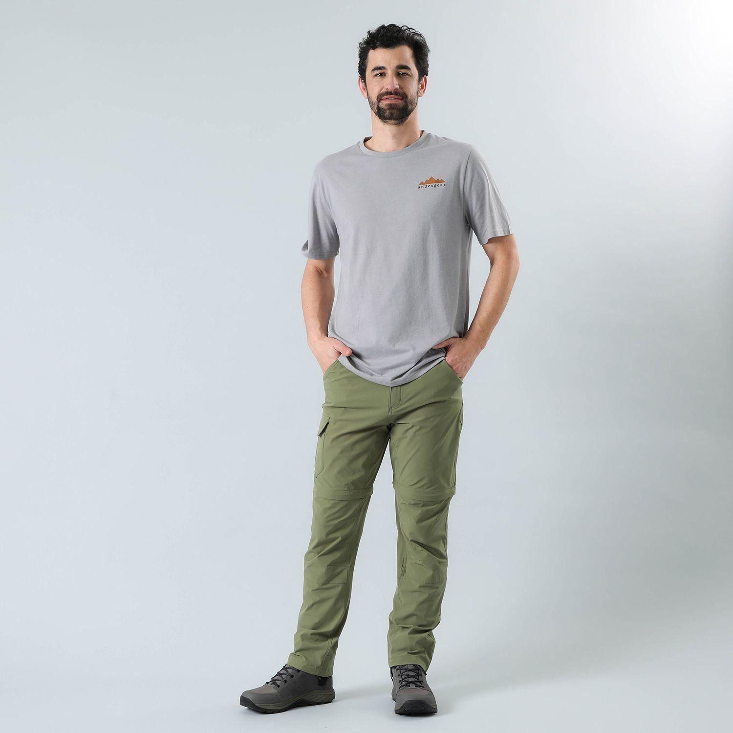 Polera Andesgear Hombre Naturaleza Retro Gris-2