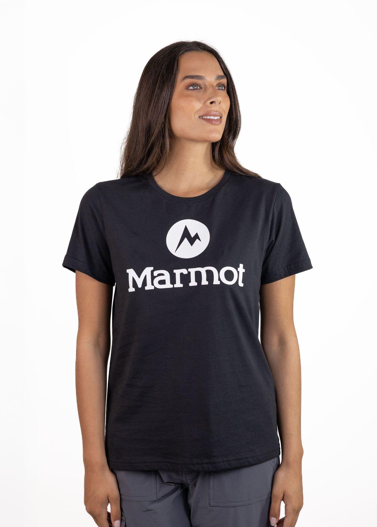 Polera Marmot Mujer Circle Logo Tee Negro-3