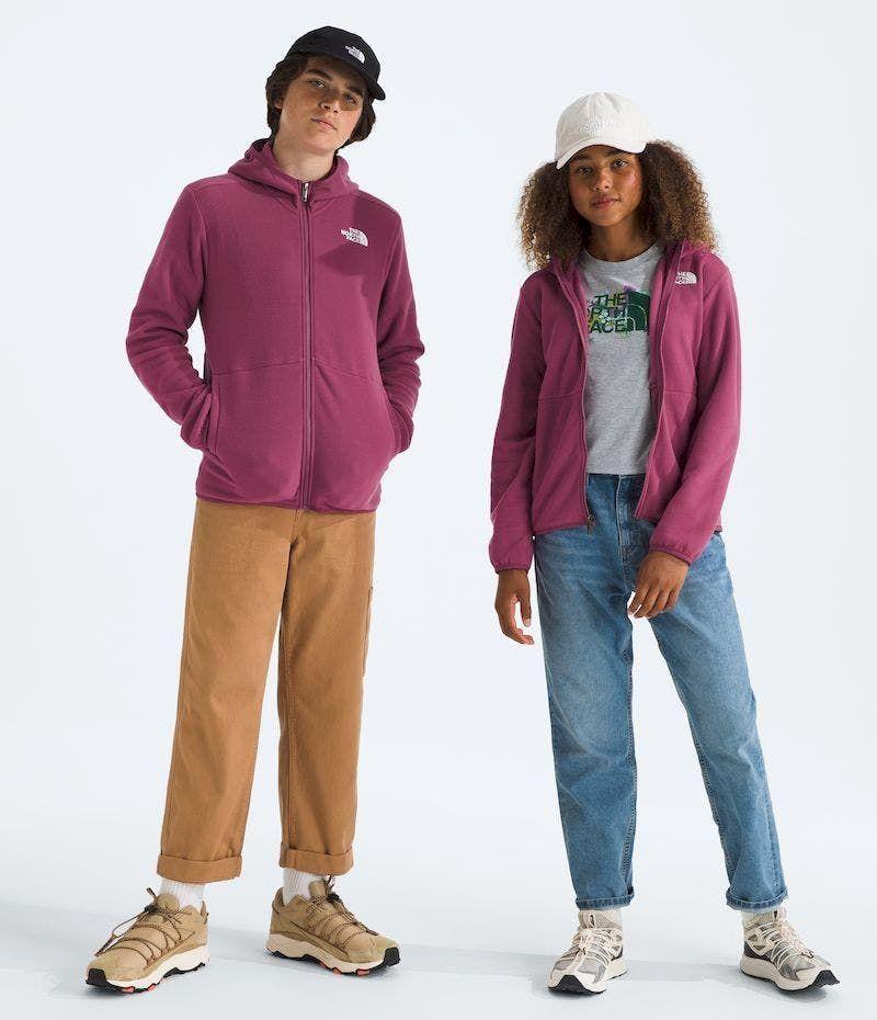 Polar The North Face Hombre Teen Glacier Fz Hooded Morado-0