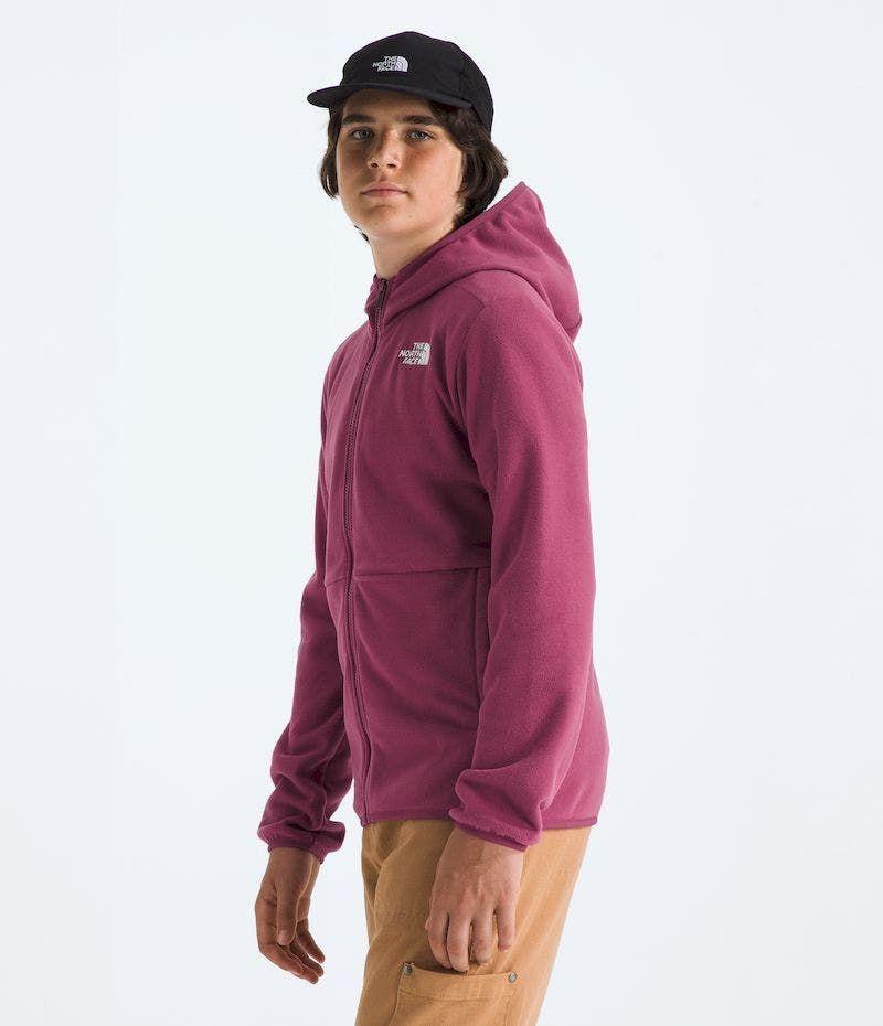 Polar The North Face Hombre Teen Glacier Fz Hooded Morado-4