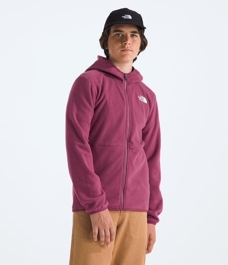 Polar The North Face Hombre Teen Glacier Fz Hooded Morado-3