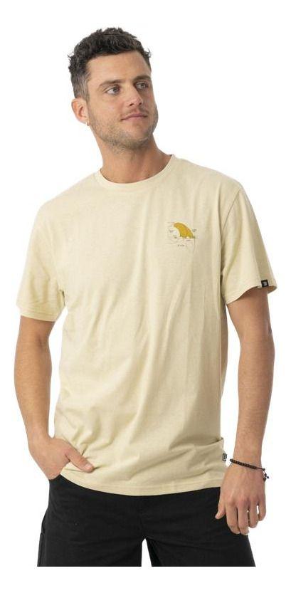 Polera Stoked Hombre Game Reciclada Amarillo-0