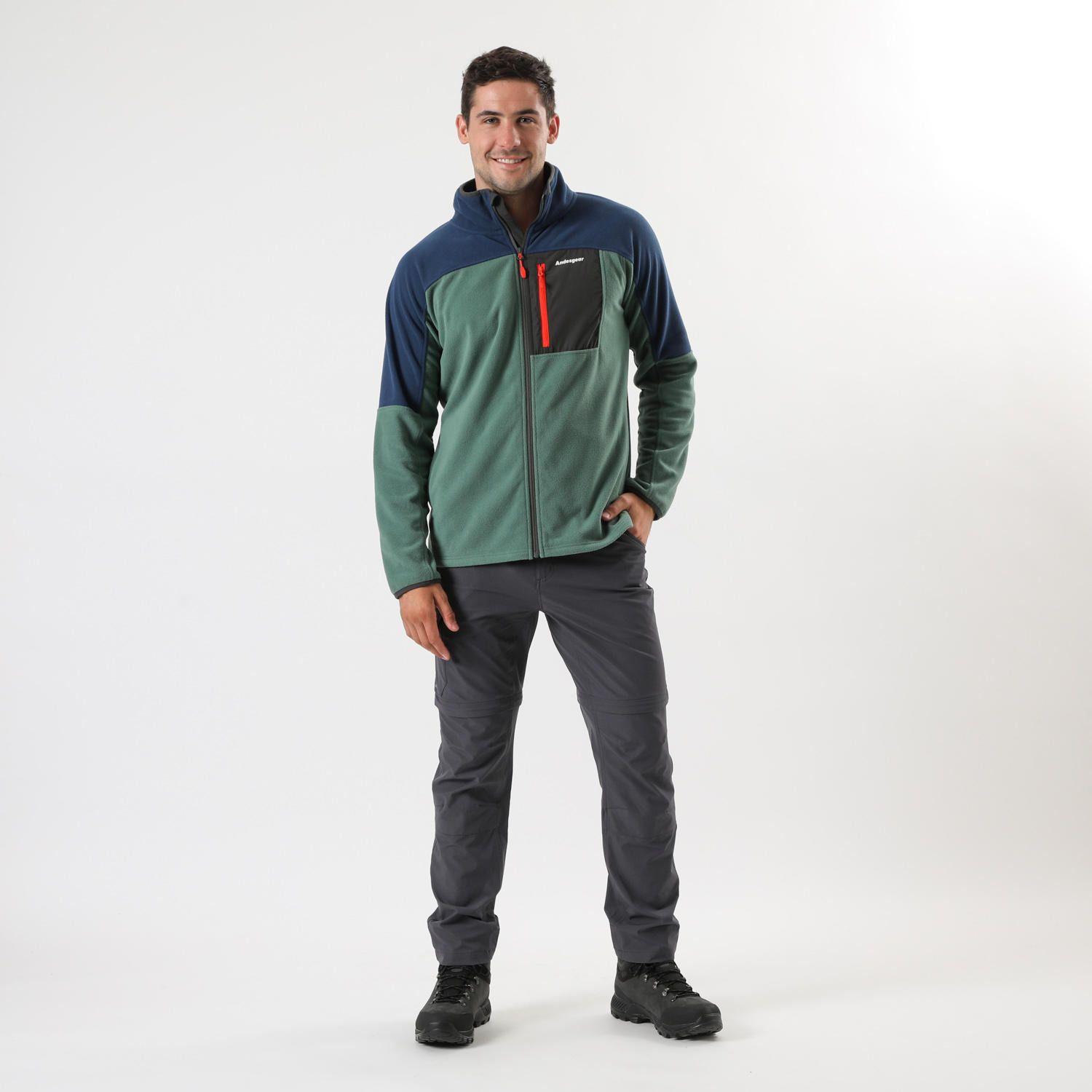 Polar Andesgear Hombre New Maihue Fullzip Verde-2