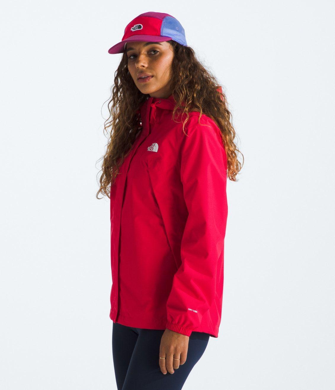 Chaqueta The North Face Mujer Impermeable Antora Rojo-2