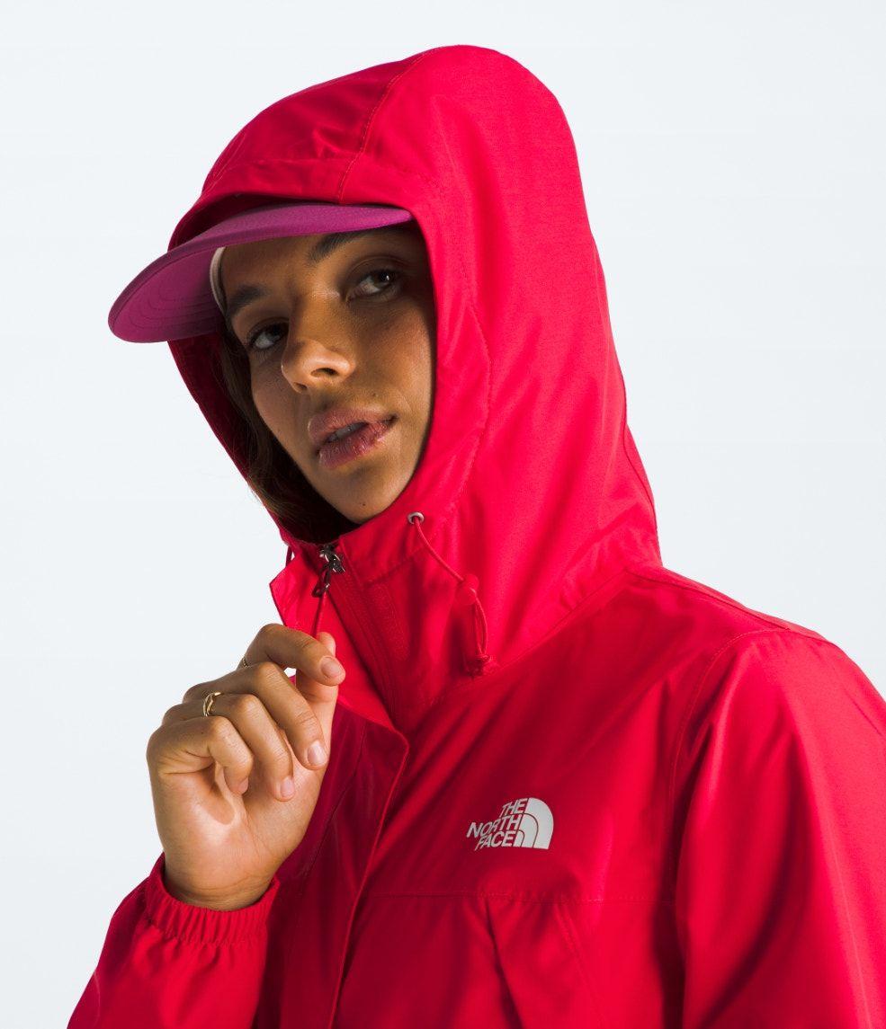 Chaqueta The North Face Mujer Impermeable Antora Rojo-4
