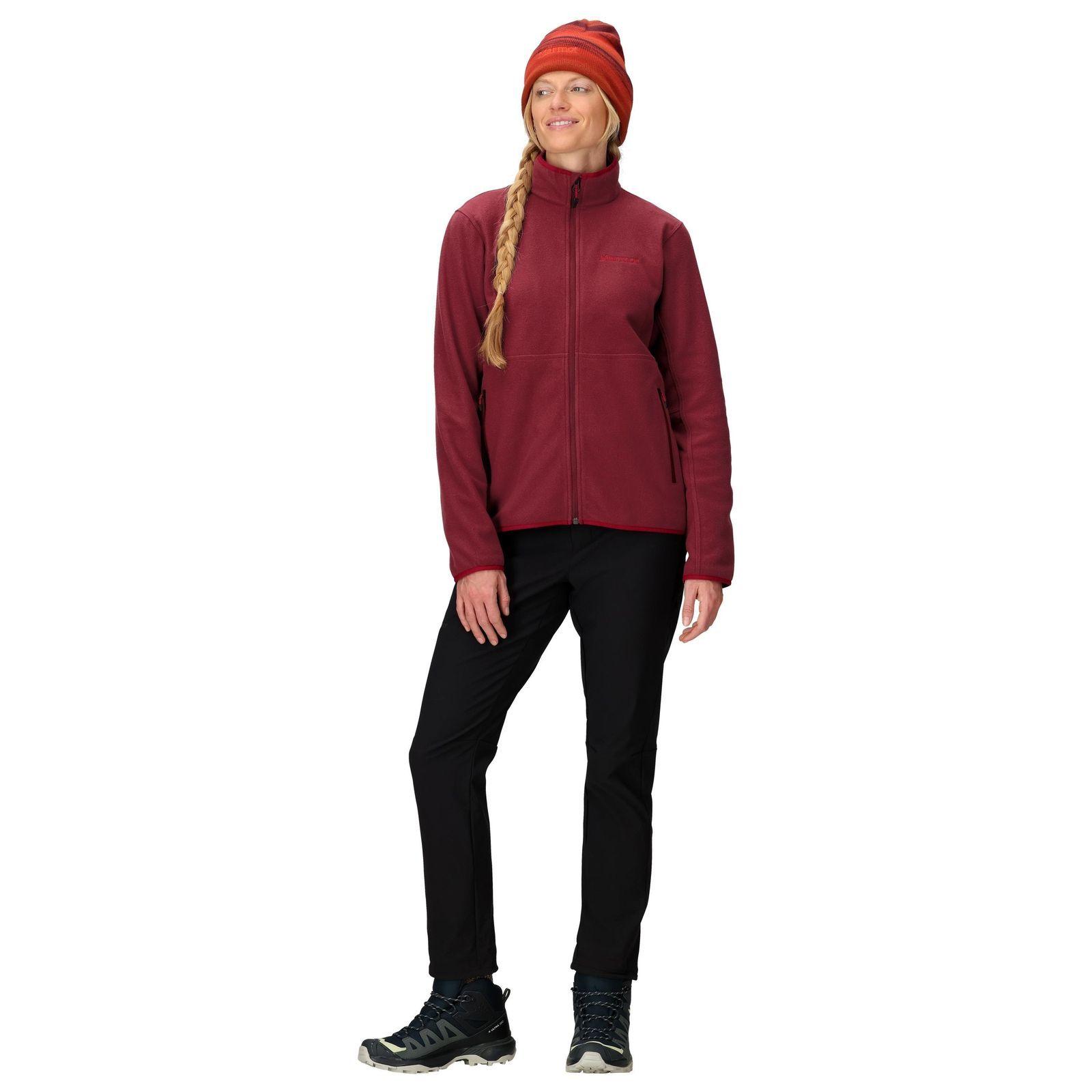 Polar Marmot Mujer Rocklin Full Zip Jacket Rojo-2