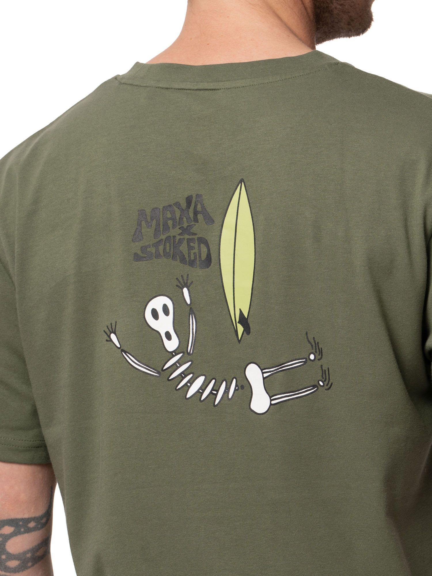 Polera Stoked Hombre Kombu Verde-4