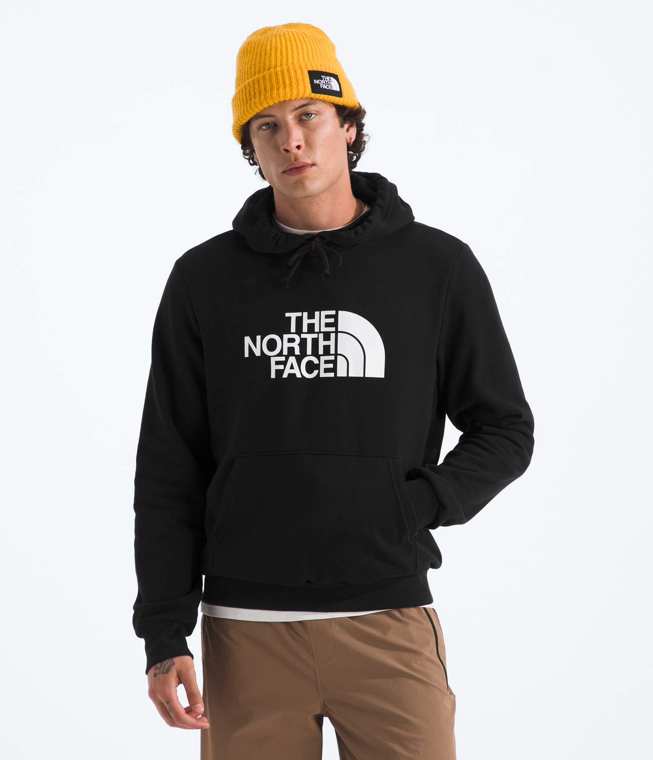 Poleron Evo Half Dome Hoodie Hombre Negro-0