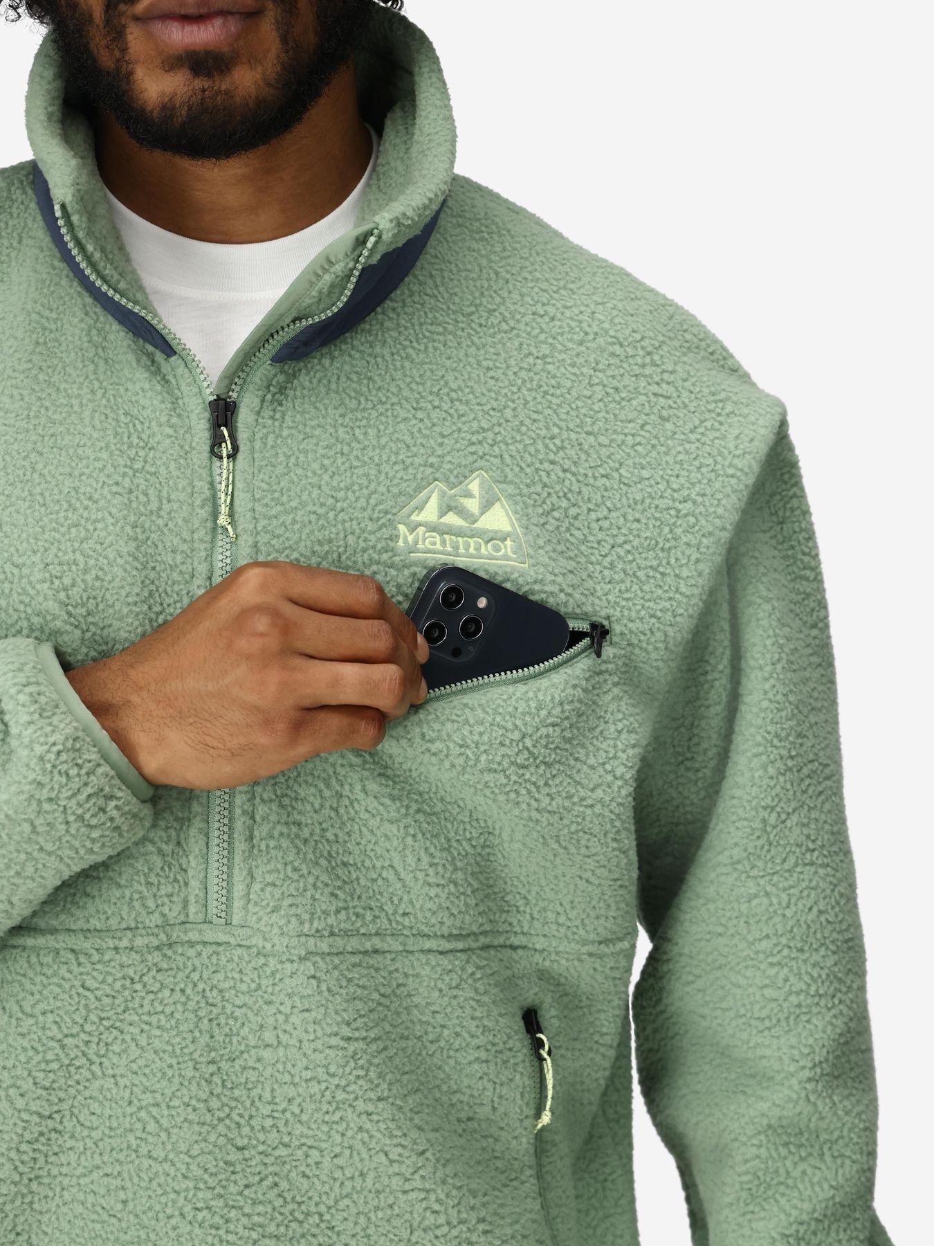 Polar Marmot Hombre 94 Eco Recycled Fleece Verde-3