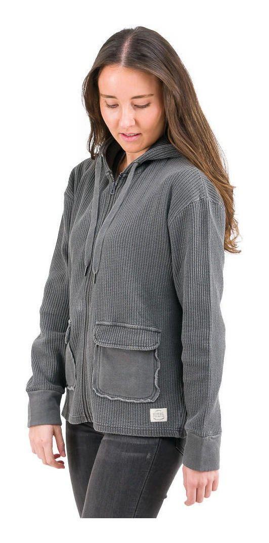 Polerón Kivül Mujer Waffa Gris-1