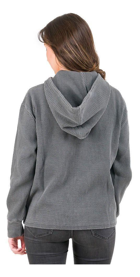 Polerón Kivül Mujer Waffa Gris-2