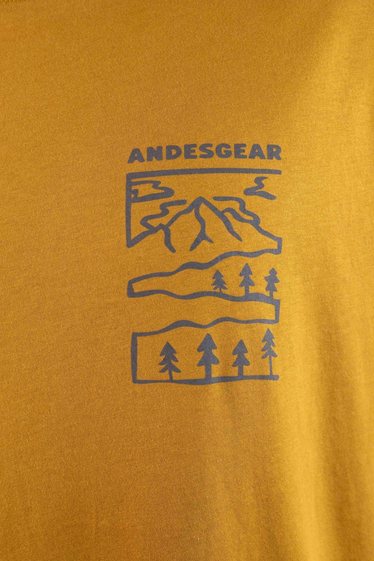 Polera Andesgear Hombre Paisaje Café-3