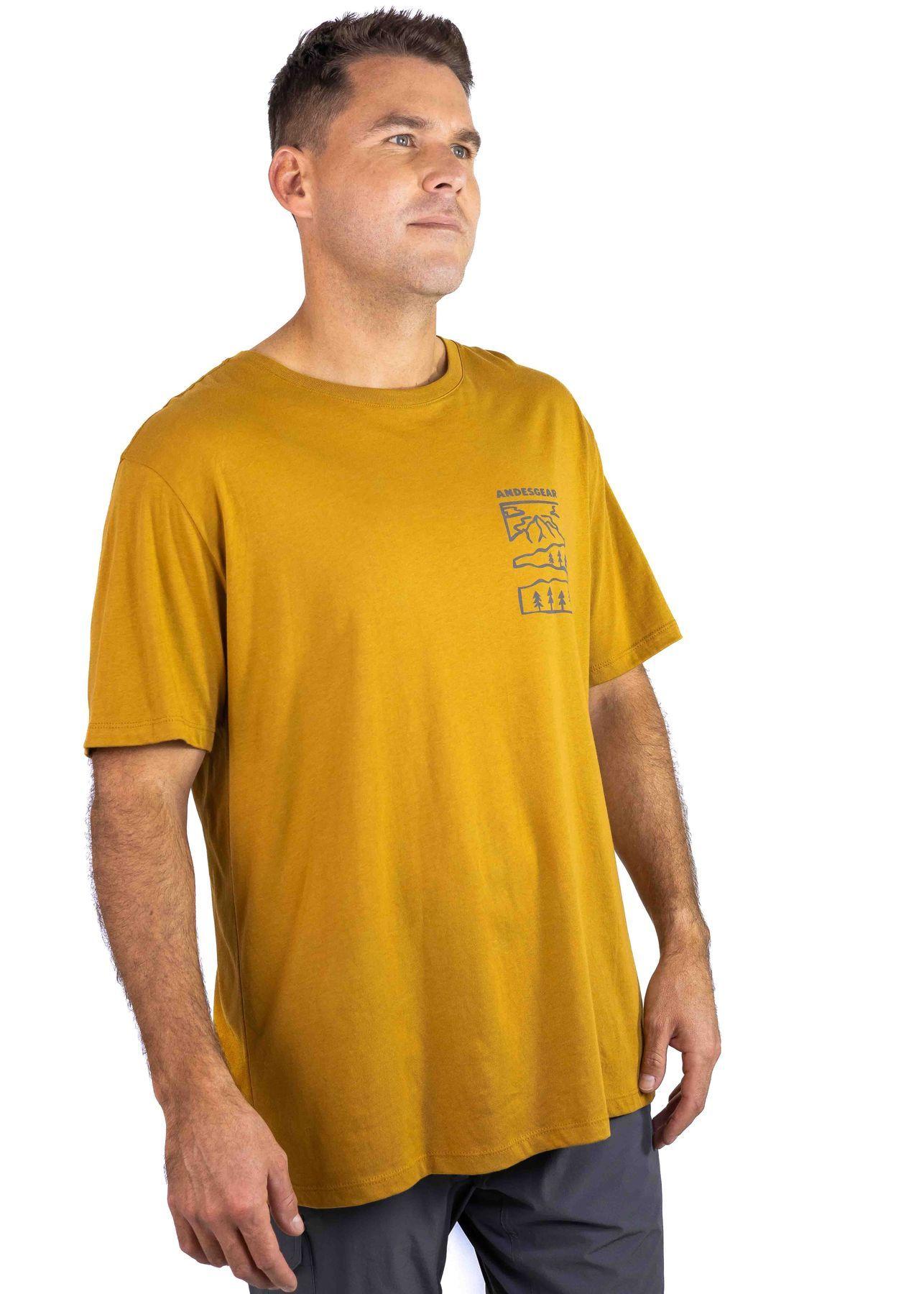 Polera Andesgear Hombre Paisaje Café-5