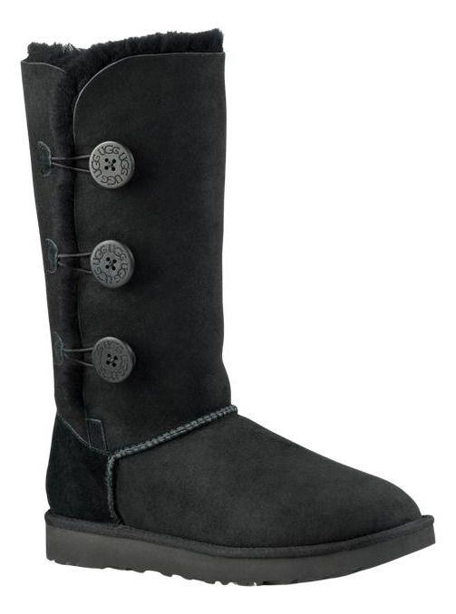 Bota UGG Mujer Bailey Button Triplet Ii Negro-0
