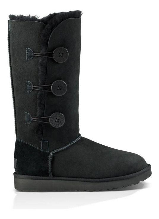Bota UGG Mujer Bailey Button Triplet Ii Negro-1
