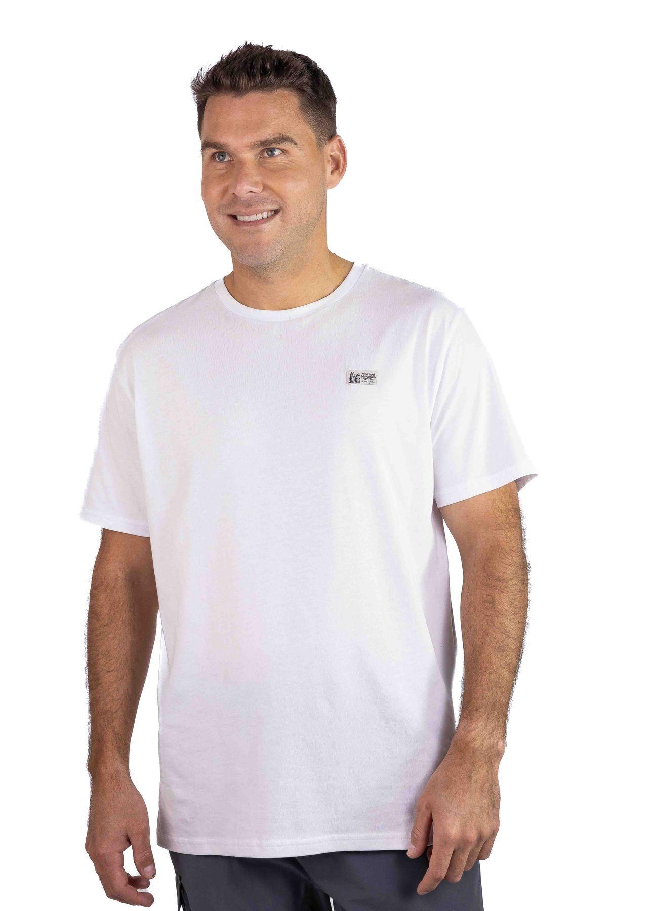 Polera Marmot Hombre Chest Label Tee Blanco-0