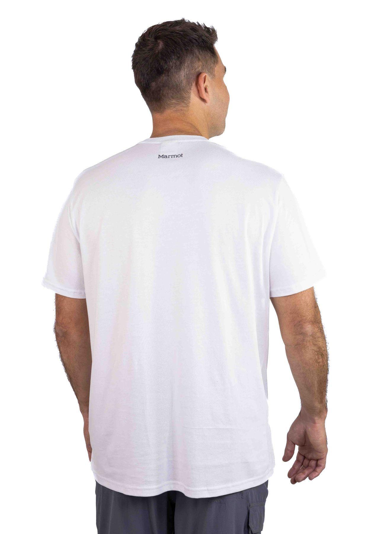 Polera Marmot Hombre Chest Label Tee Blanco-2