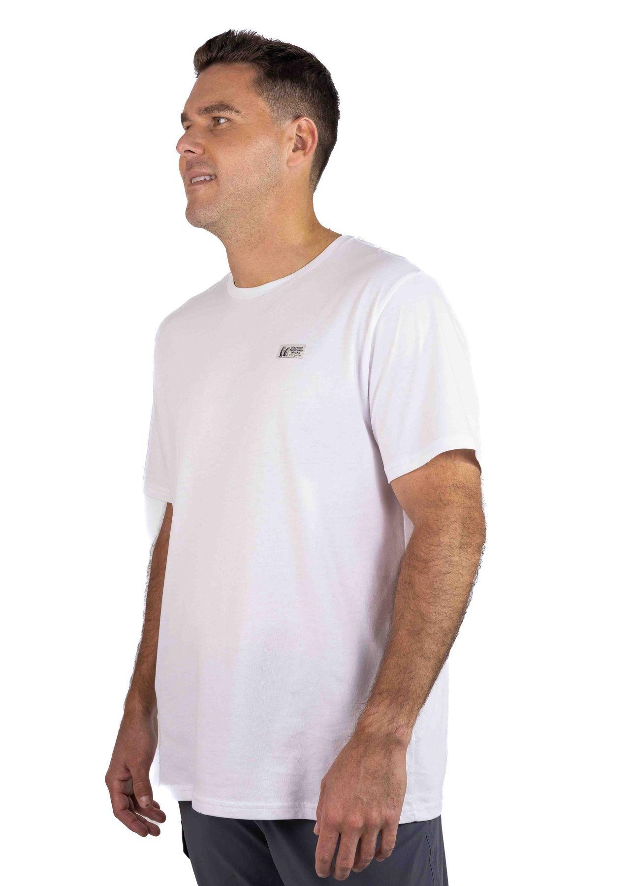 Polera Marmot Hombre Chest Label Tee Blanco-4