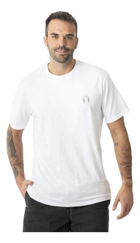 Polera Kivül Hombre Vegetal Reciclada Blanco-0