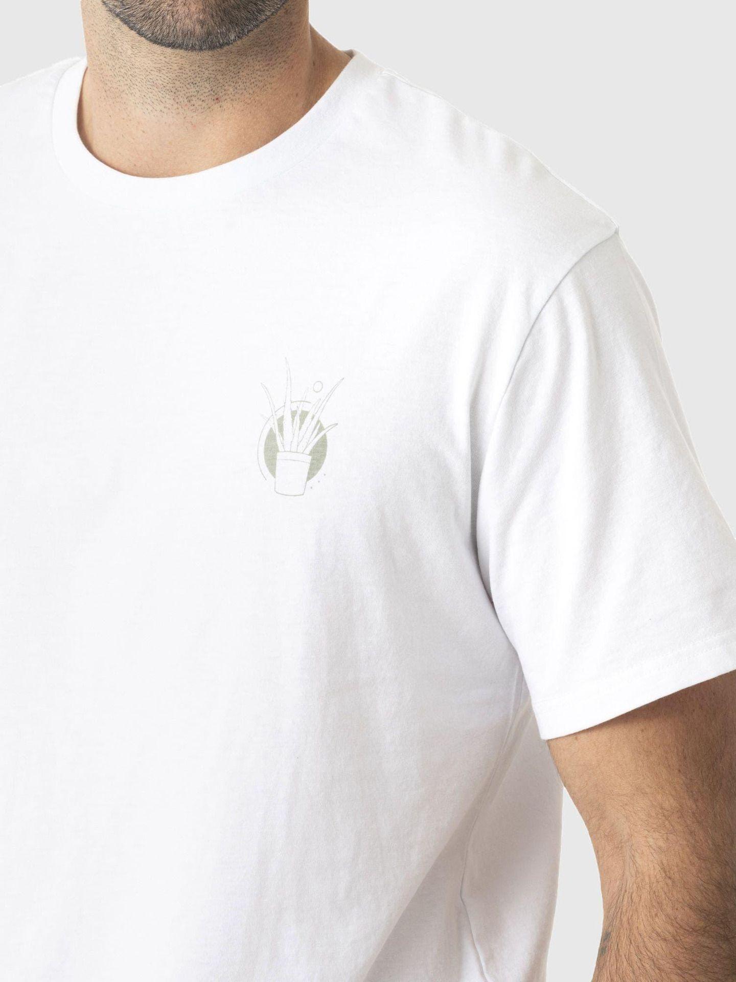 Polera Kivül Hombre Vegetal Reciclada Blanco-4