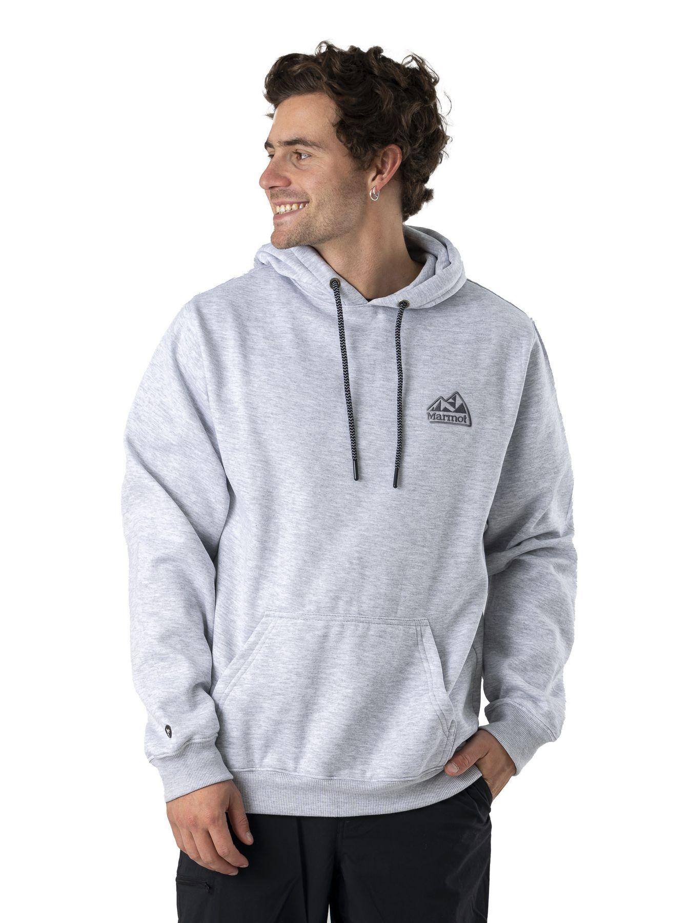 Polerón Marmot Hombre Chest Retro Logo Hoody V25 Gris-0