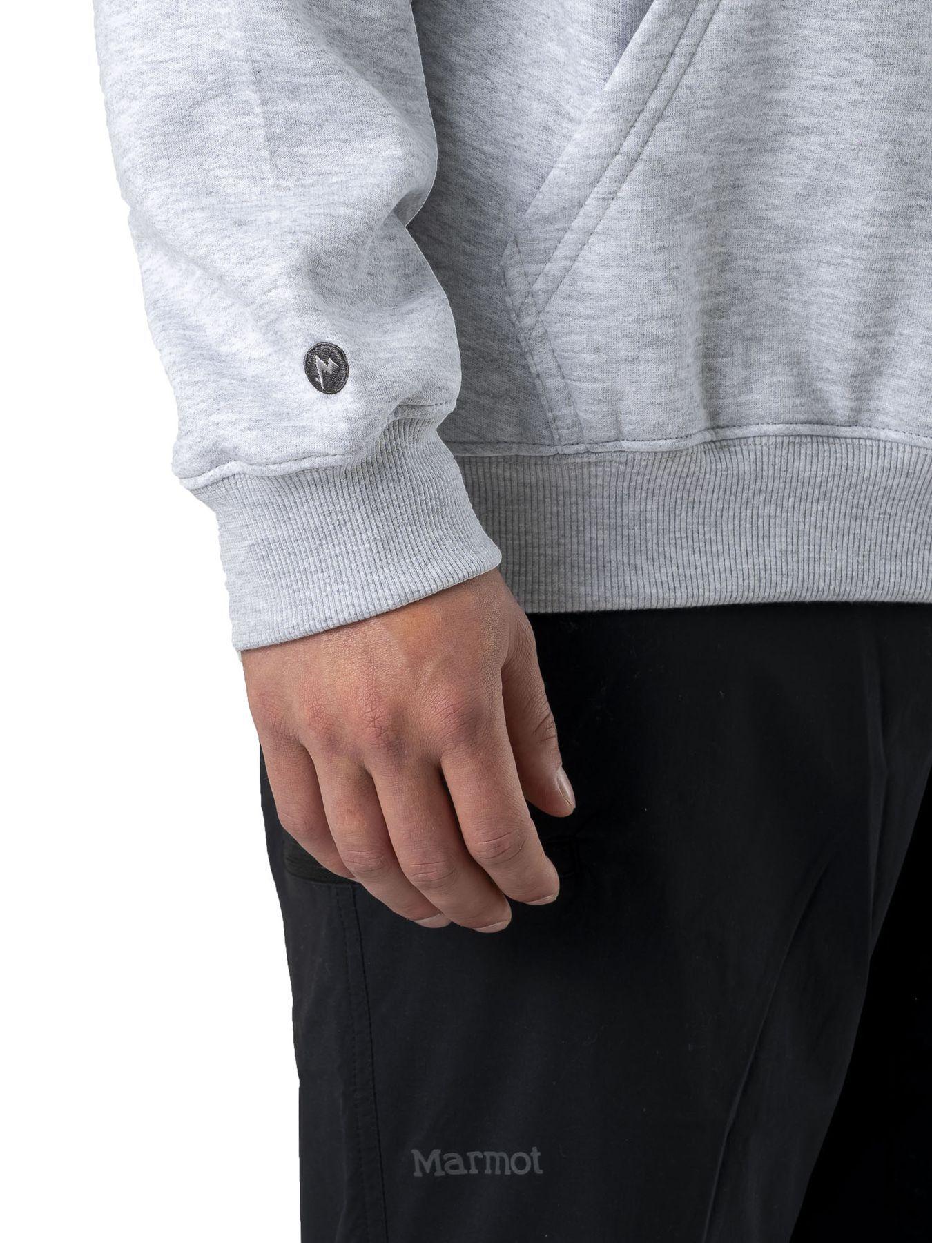 Polerón Marmot Hombre Chest Retro Logo Hoody V25 Gris-4