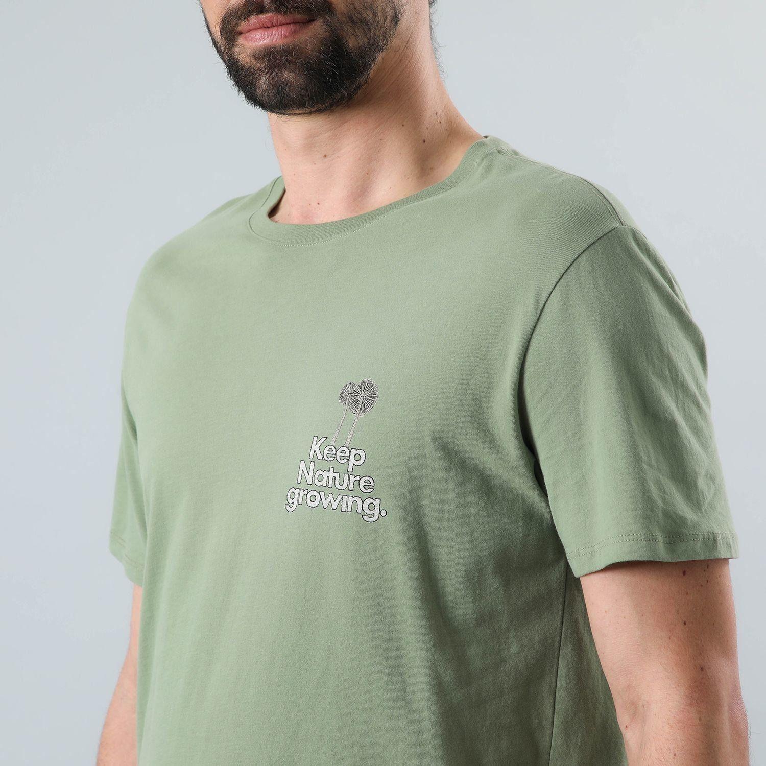Polera Andesgear Hombre Orgánica Aclimatar M Verde-3
