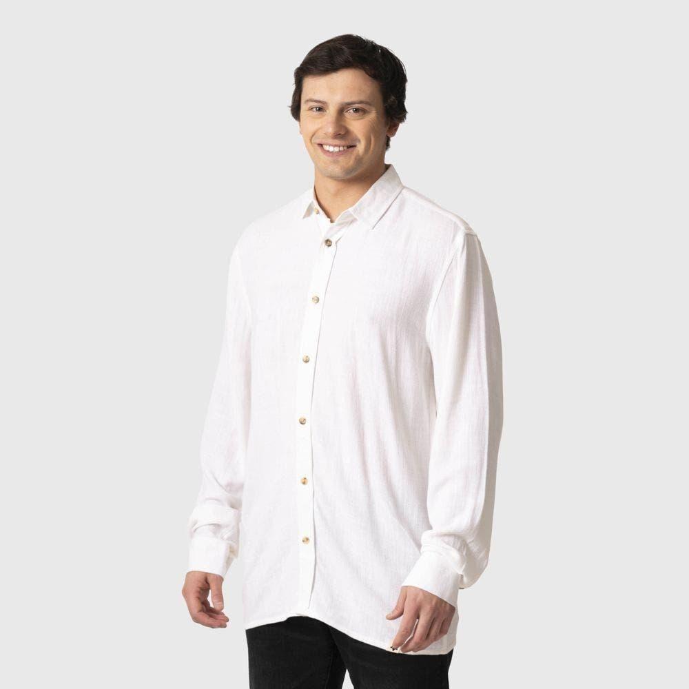 Camisa Kivül Hombre Ml Link Blanco-1