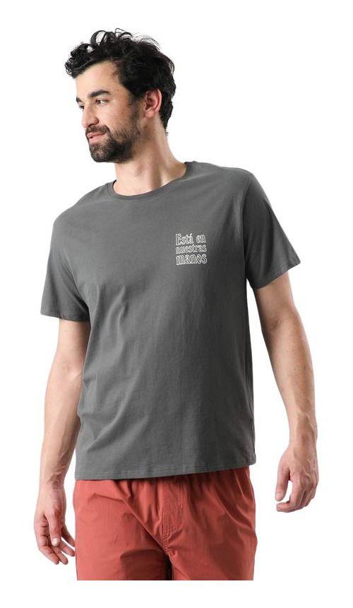 Polera Andesgear Hombre Orgánica Aclimatar M Gris-0