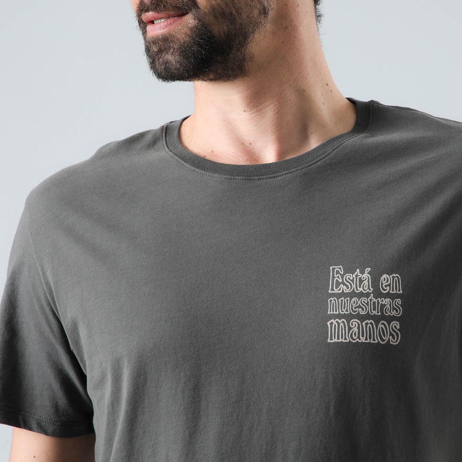 Polera Andesgear Hombre Orgánica Aclimatar M Gris-4