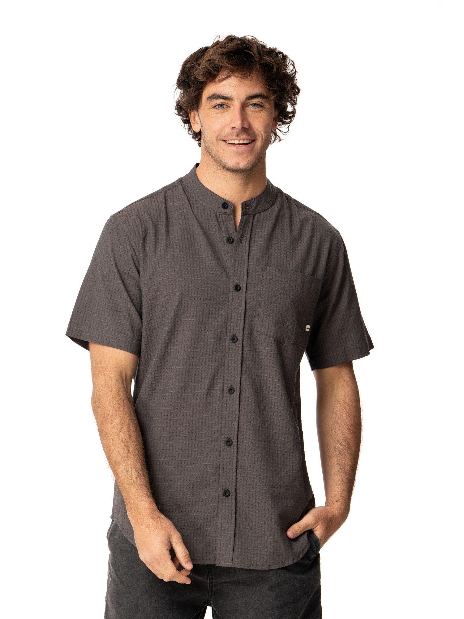 Camisa Kivül Hombre Palma Gris-0