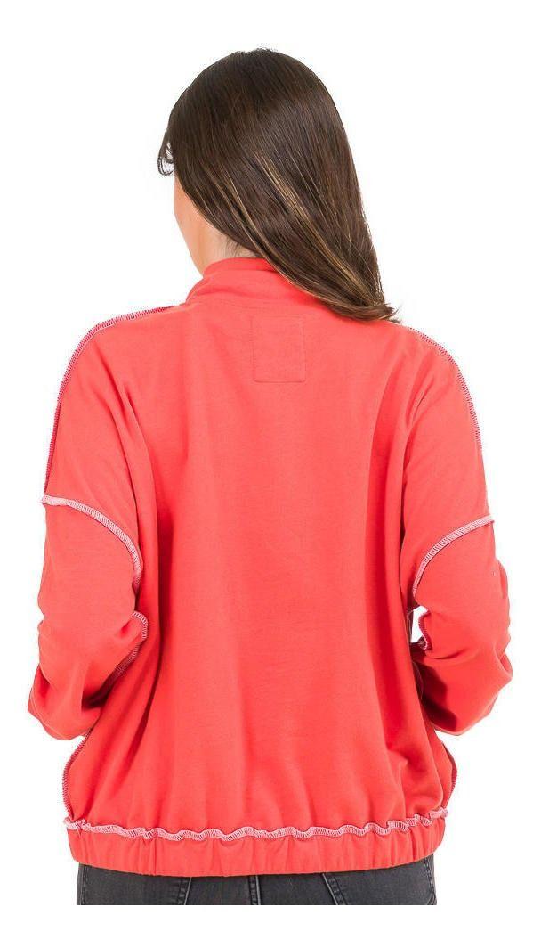 Polerón Kivül Mujer Vori Reciclado Coral Coral-2
