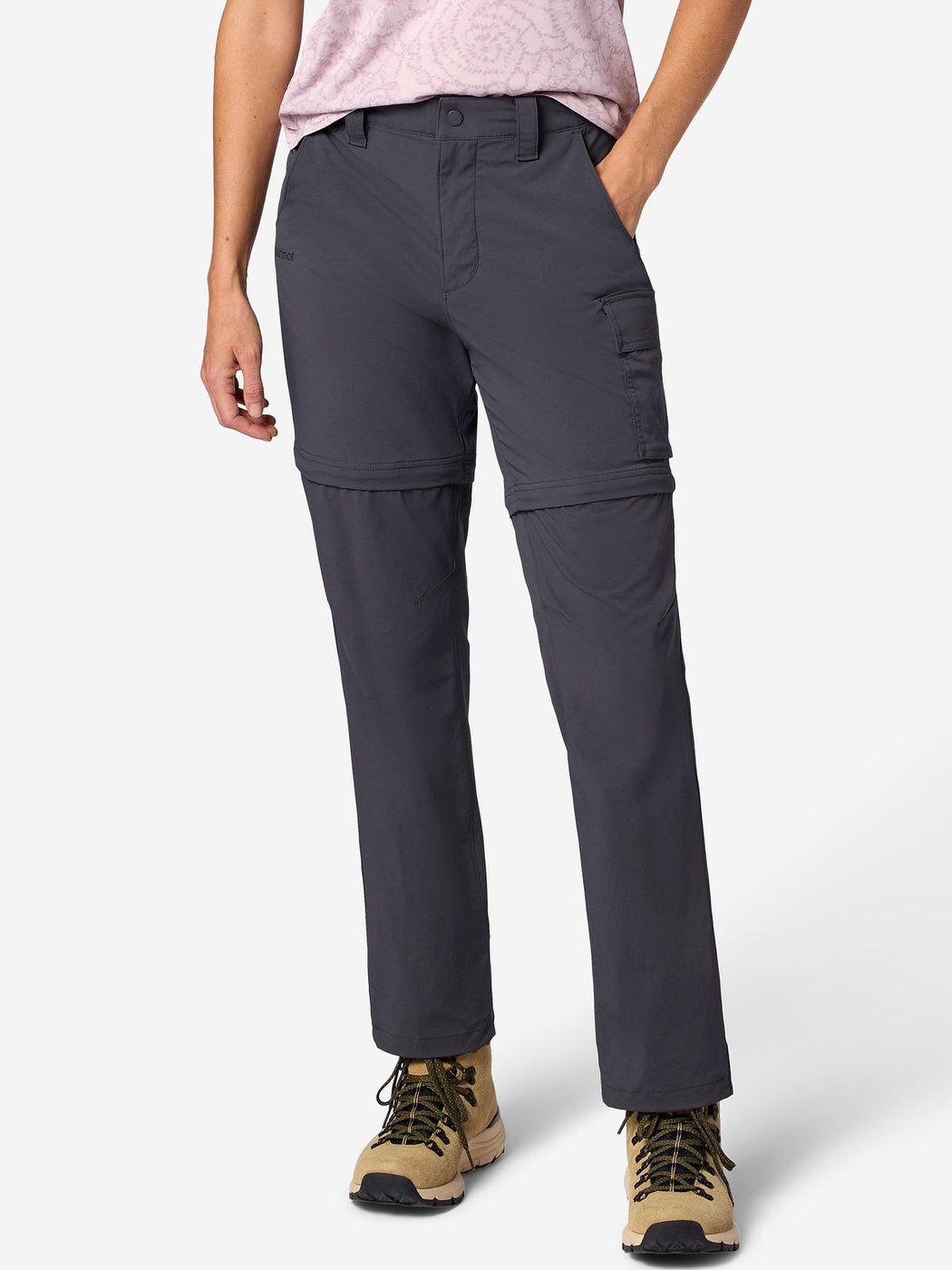 Pantalon Marmot Mujer Trailway Convertible Gris-0