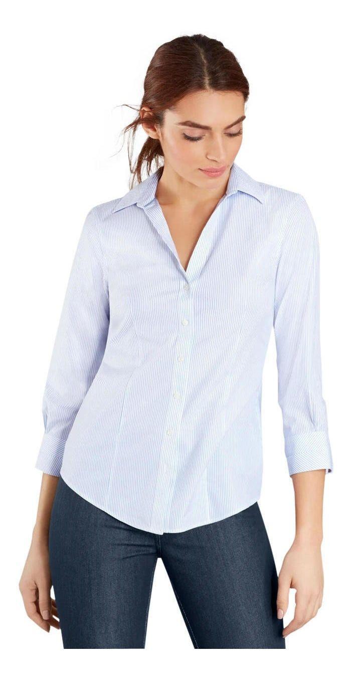 Blusa Brooks Brothers Mujer Non-iron Tailored-fit S. Celeste-2