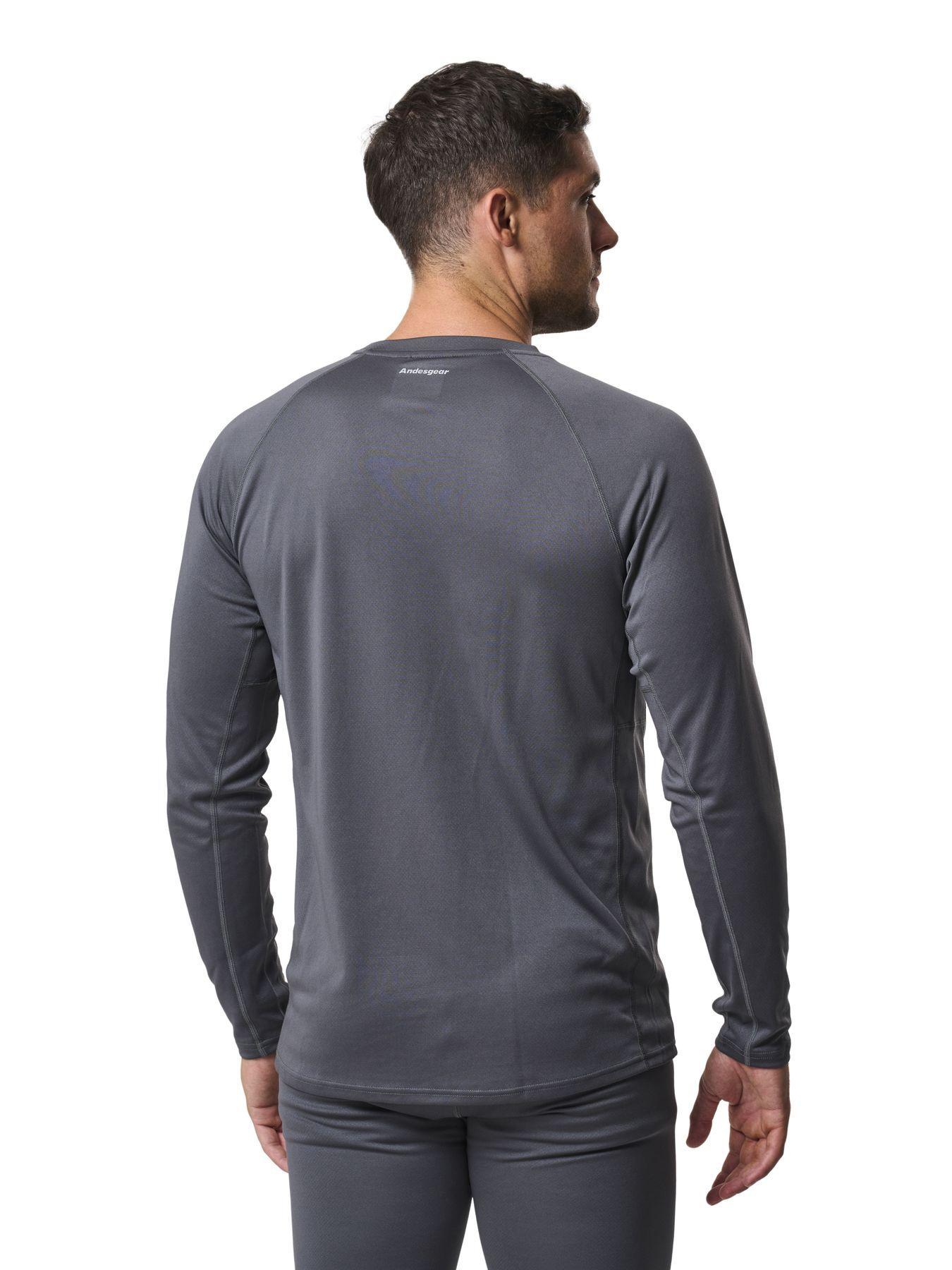 Primera Capa Andesgear Hombre Trekking Top Gris-1