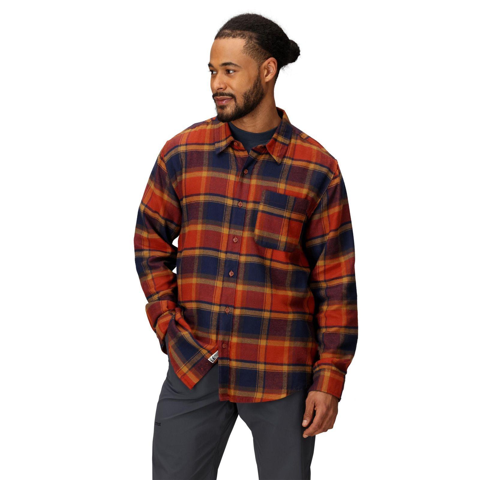 Camisa Marmot Hombre Lightweight Flannel Ls Rojo-0
