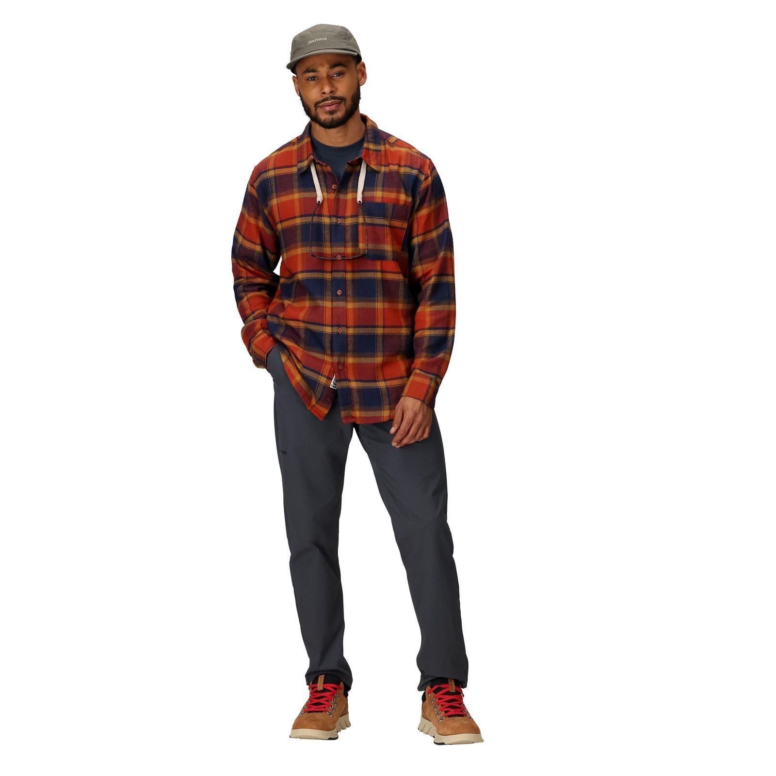 Camisa Marmot Hombre Lightweight Flannel Ls Rojo-2