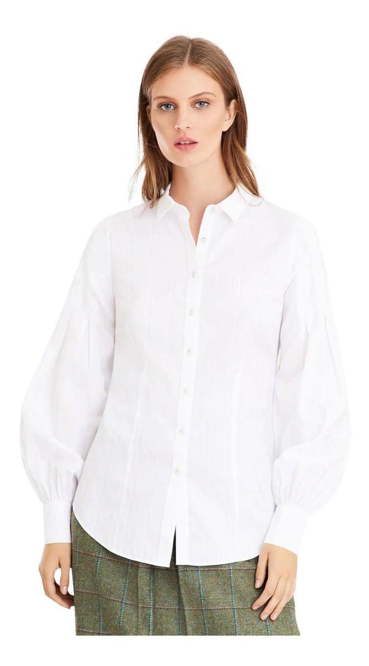 Blusa Brooks Brothers Mujer Non-iron Tailored-fit S. Blanco-3