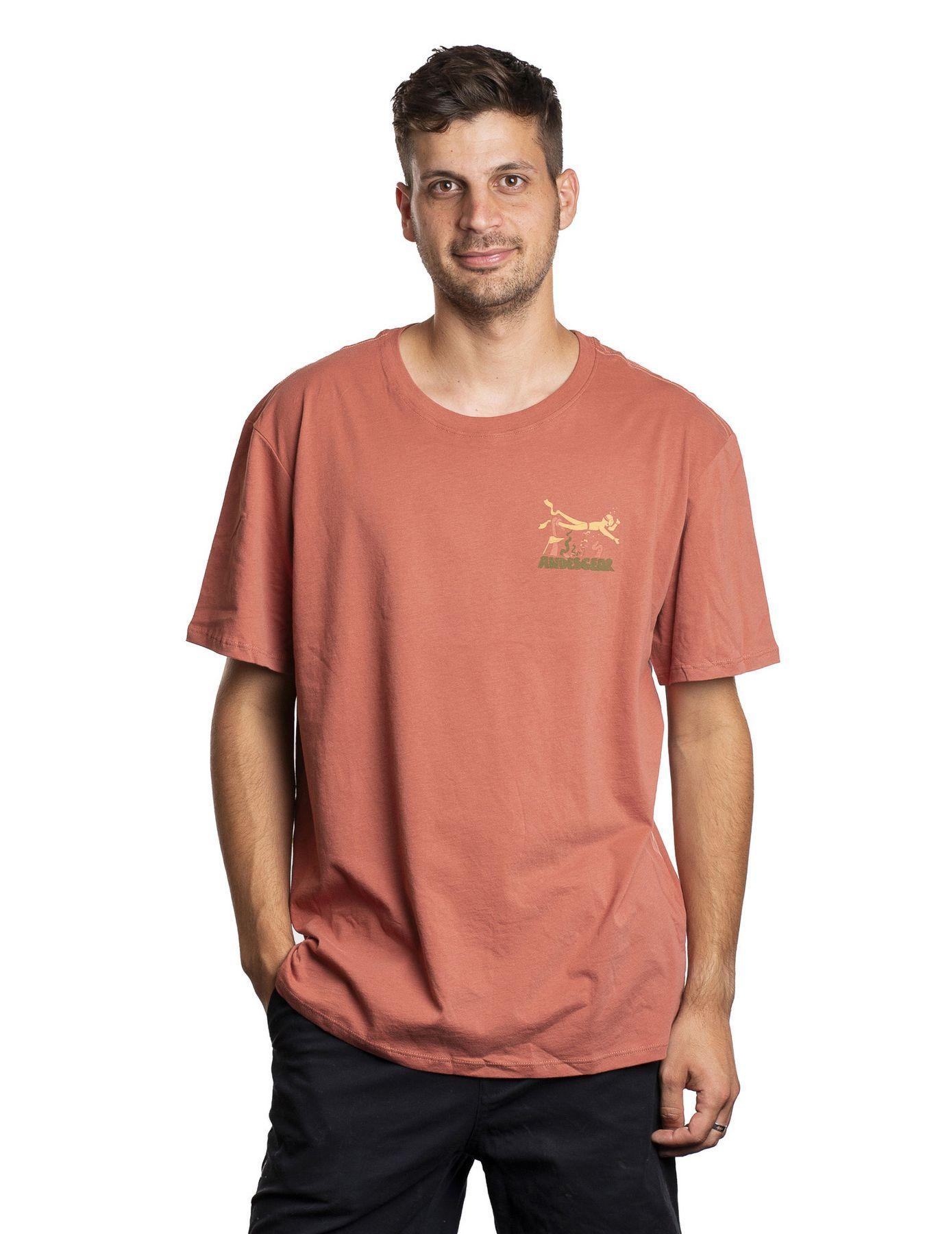 Polera Andesgear Hombre Cordillera A Mar Rojo V25-0