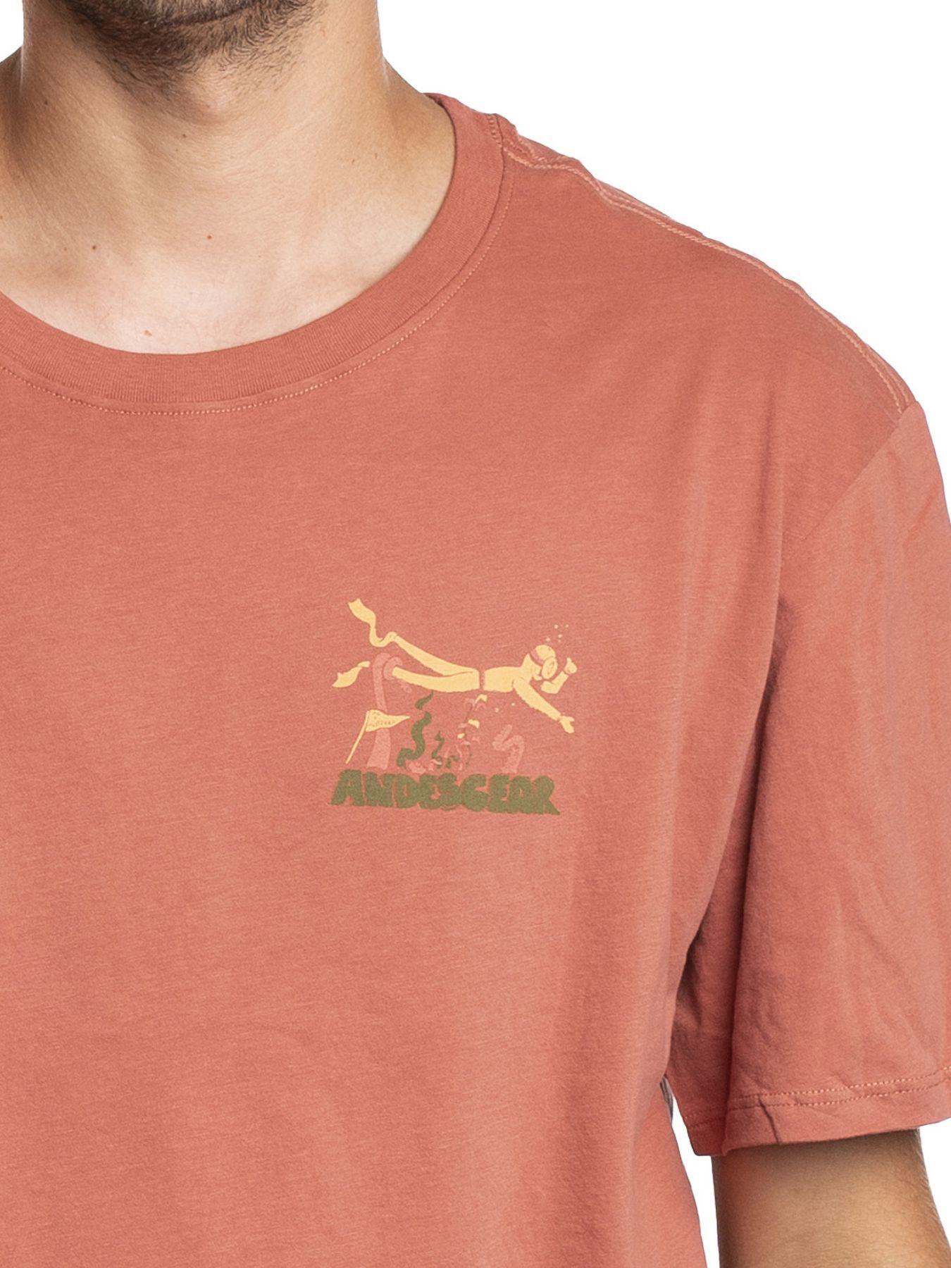 Polera Andesgear Hombre Cordillera A Mar Rojo V25-2