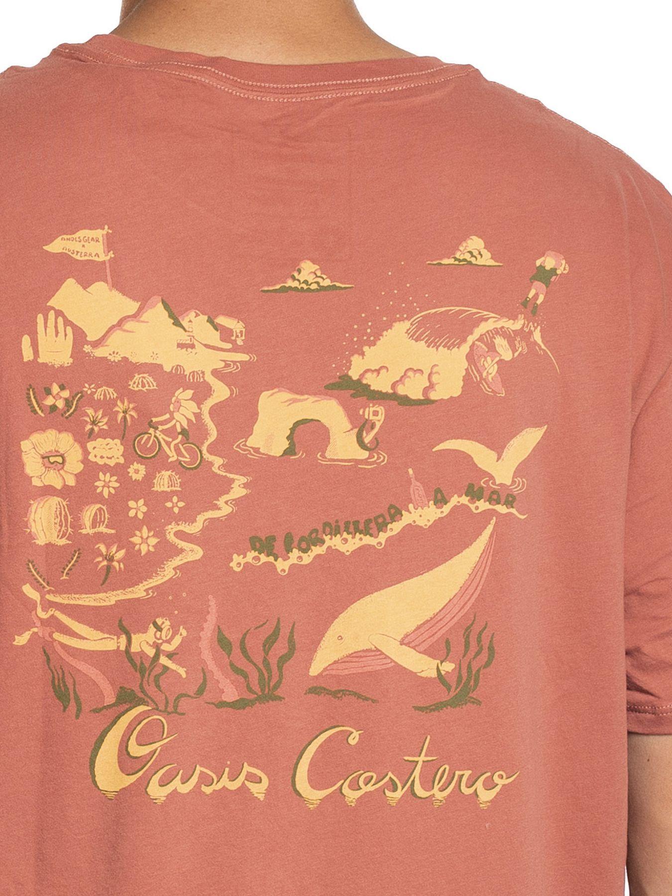 Polera Andesgear Hombre Cordillera A Mar Rojo V25-3
